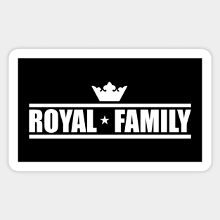 Royal family white Sticker